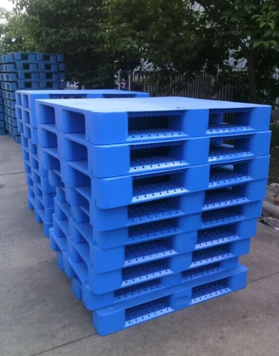Euro Heavy-Duty Eco-Friendly Selective Rack Stackable Plastic Pallets for Export Warehouse Shipping Selective Palletizer