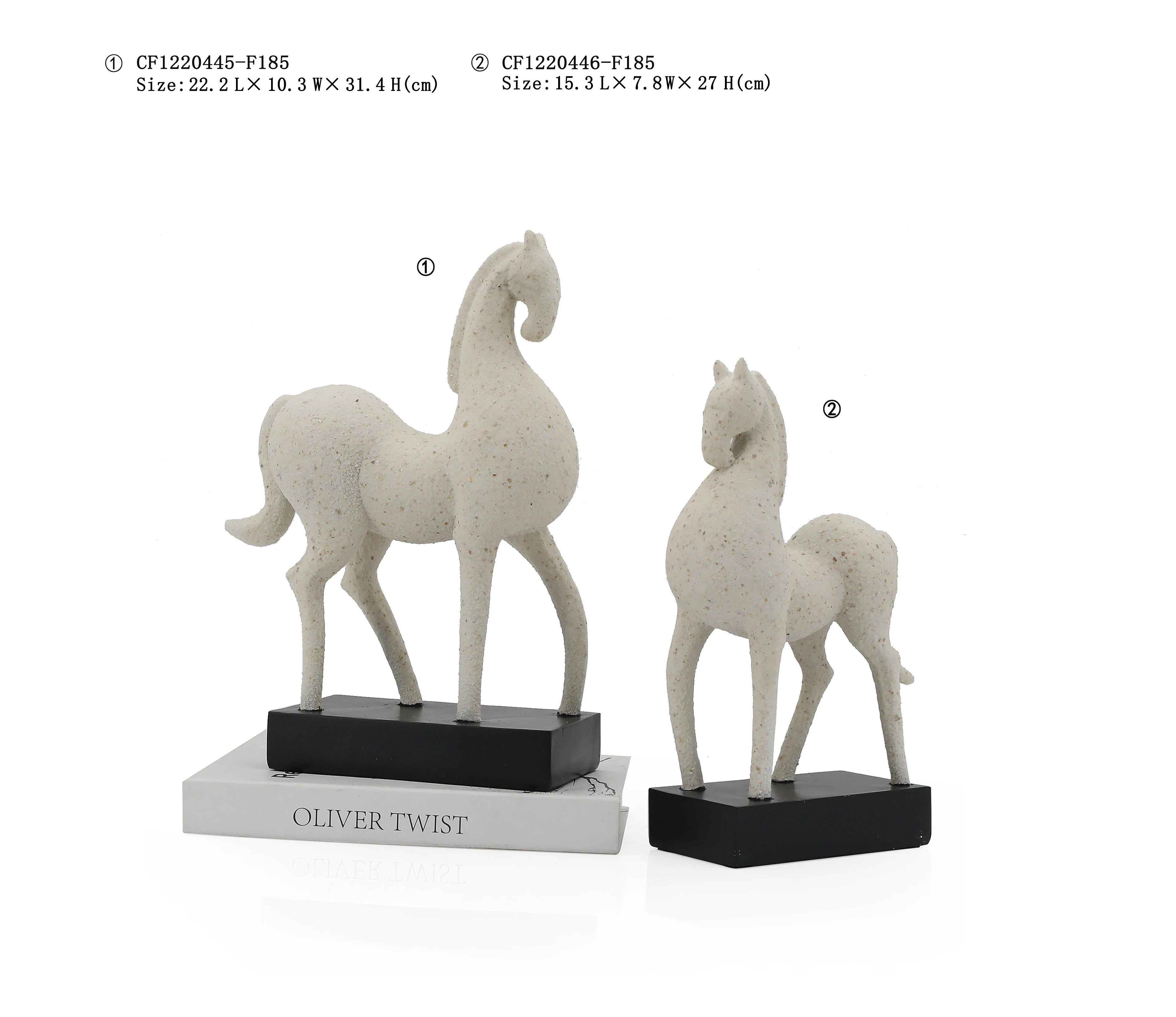 Artificial Animal White And Gold  Resin Elephants Statue Set of 3 Figurine For Desktop Home Decor