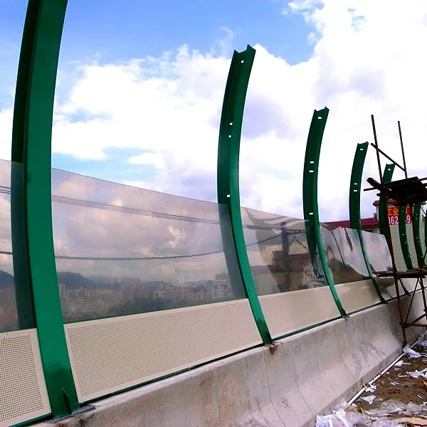 Highway noise barrier wall outdoors soundproof panels traffic noise reduction wall >25 dB sound acoustic fencing