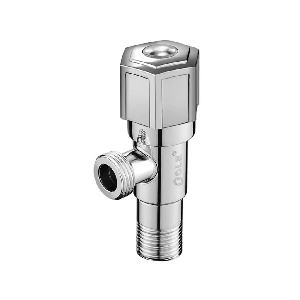 Oem Different Types High Quality Chrome Toilet Bathroom Faucet Stop Angle Valve