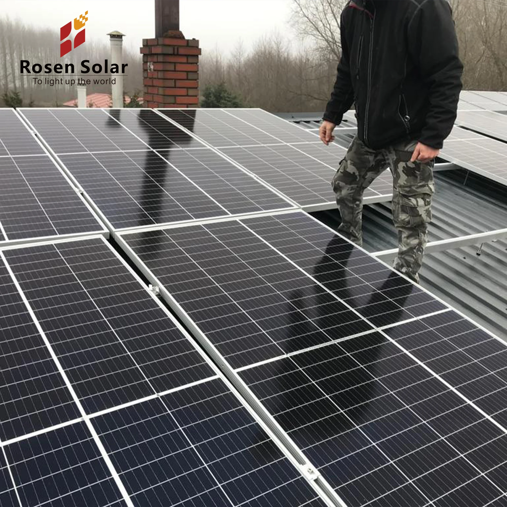 Solar Panel 550W 600W Mono PV Panels Bifacial Panel Solar