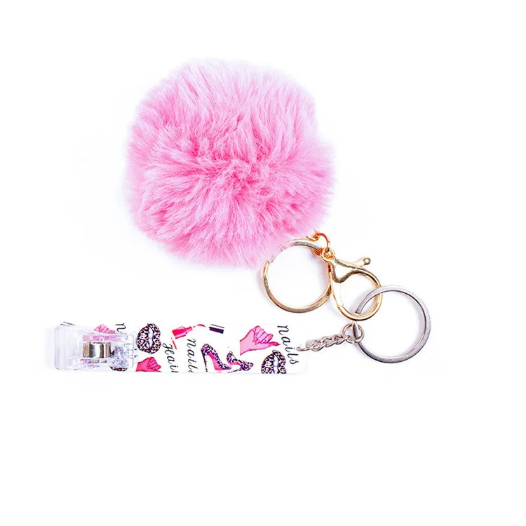 Wholesale custom ball top ATM Credit Card Grabber card grabber keychain - acrylic credit card puller for long nails