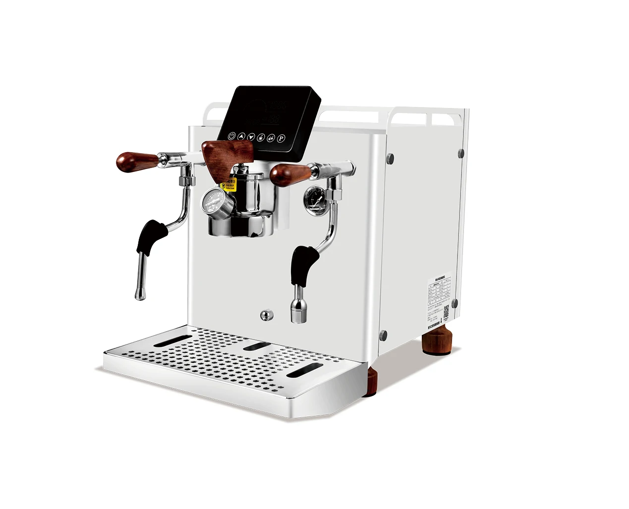 Professional Dual Boiler Commercial Barista Semi-Automatic Espresso Double Head Coffee Machine with touch screen