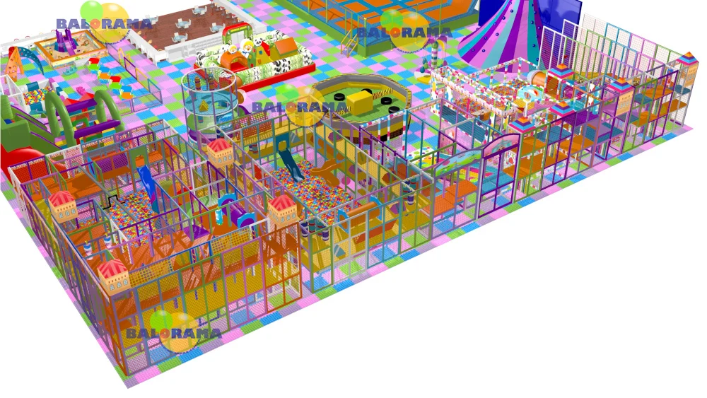 Most popular product softplay park indoor games playground equipment 1000 squaremeter
