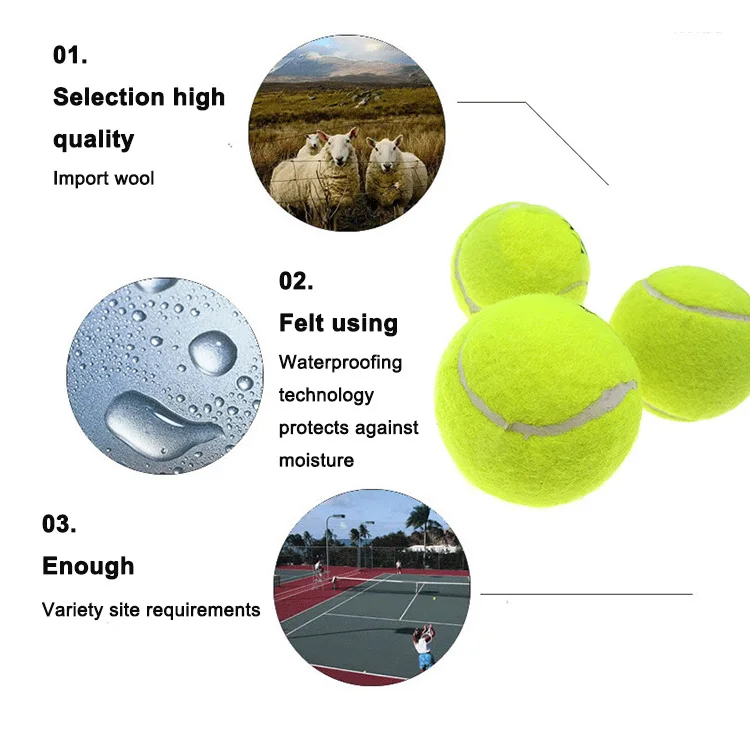 ITF Approved Tournament HV Wool Felt Pressure Tennis Ball with Customized Logo