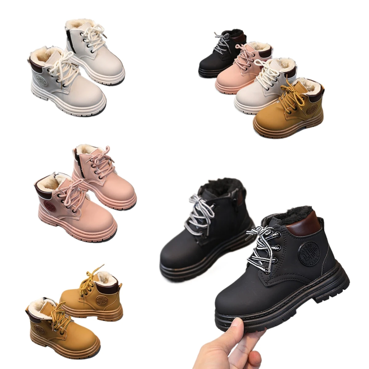 Winter kids boots keep warm comfortable new fashion four colors winter shoes wholesale for baby girls little kids children