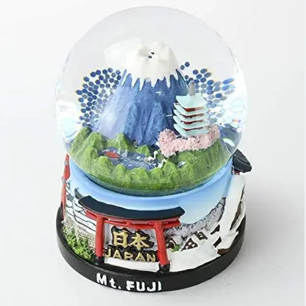 Original Designs Home Interior Decorative Resin Crafts Ornament Customize Japanese Style Buddha Sculptures Water Snow Globes