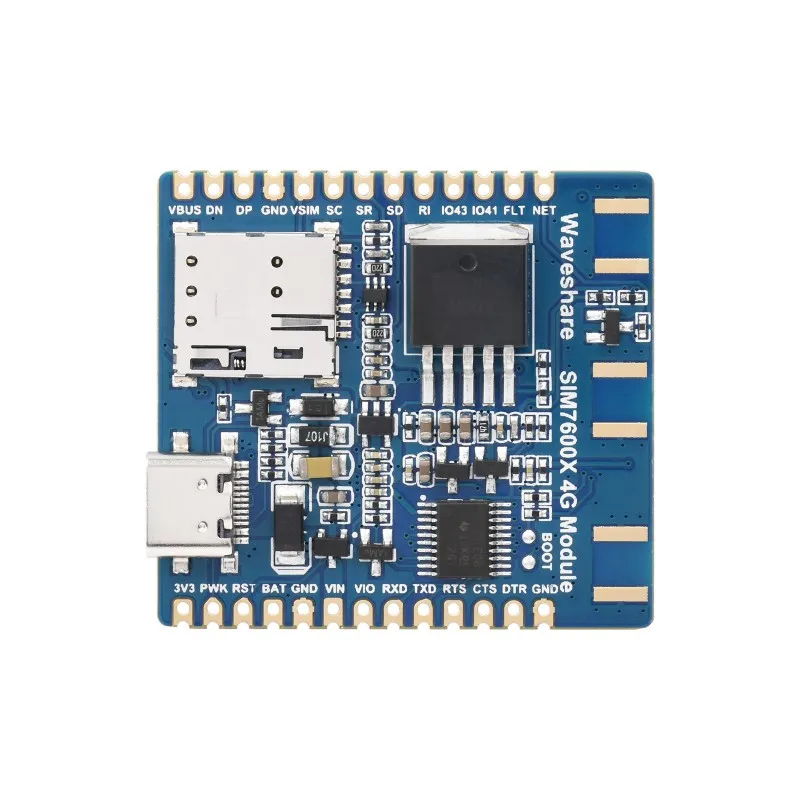 SIM7600X 4G Communication Module, Multi-band Support, Compatible with 4G/3G/2G, With GNSS Positioning raspberry pi 4