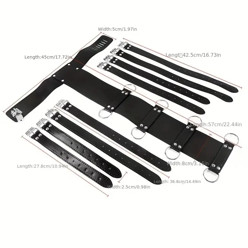 1 Набор секс-игрушек для взрослых из искусственной кожи одежда связывания БДСМ секс-связывания наручники и ремни