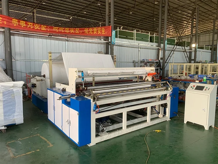 semi Automatic Glue Lamination Embossing Toilet Paper Rewinder Machine Toilet Tissue Paper Making Machine