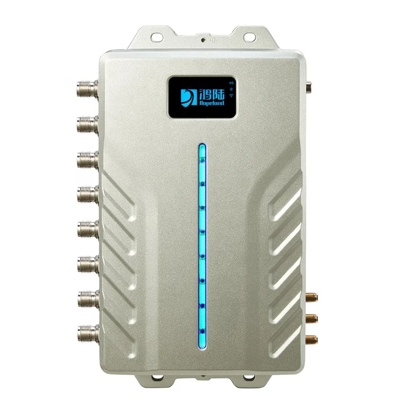 hopeland rfid 8 Ports Rfid reader ISO18000-6C 8 Antenna Ports Multi Tags reading Android 9.0 IoT UHF RFID reader
