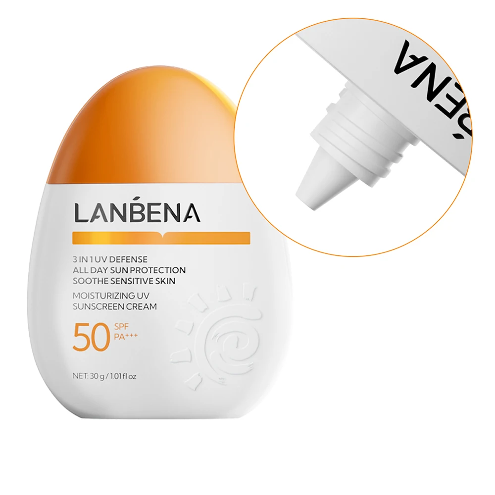 LANBENA New sunscreen cream SPF 50 for Long-lasting Protection Against Sweat and Rubbing Soothing Repair sunscreen lotion