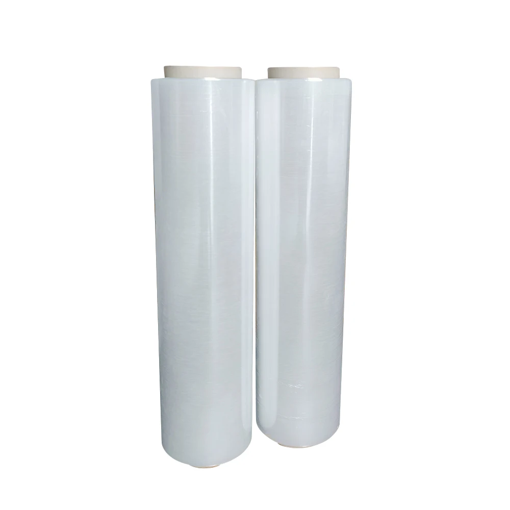 15mic or 30mic Color Lldpe Stretch Film Jumbo Roll Factory Price Pallet Wrap Transparent Pe   Wrapping Packing 3.5kg