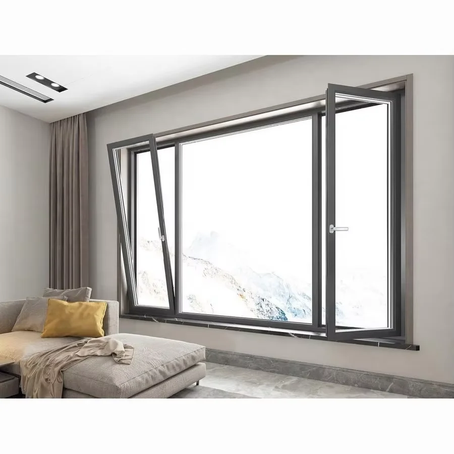 Impact windows Florida miami customized aluminum casement window manufacturers double glazing window