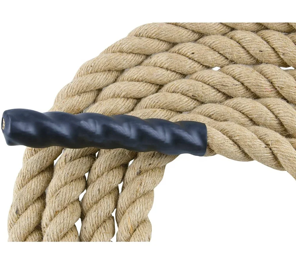 Factory direct price fitness and exercise equipment outdoor indoor hemp gym climbing rope with hook