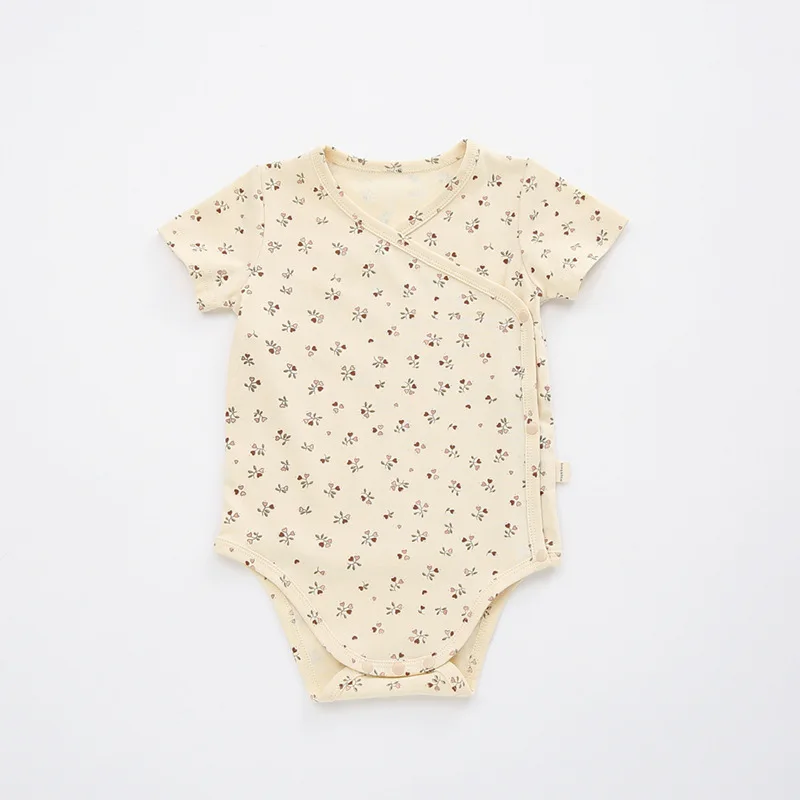 Infant short-sleeved jumpsuit new boys and girls summer dress triangle jumpsuit