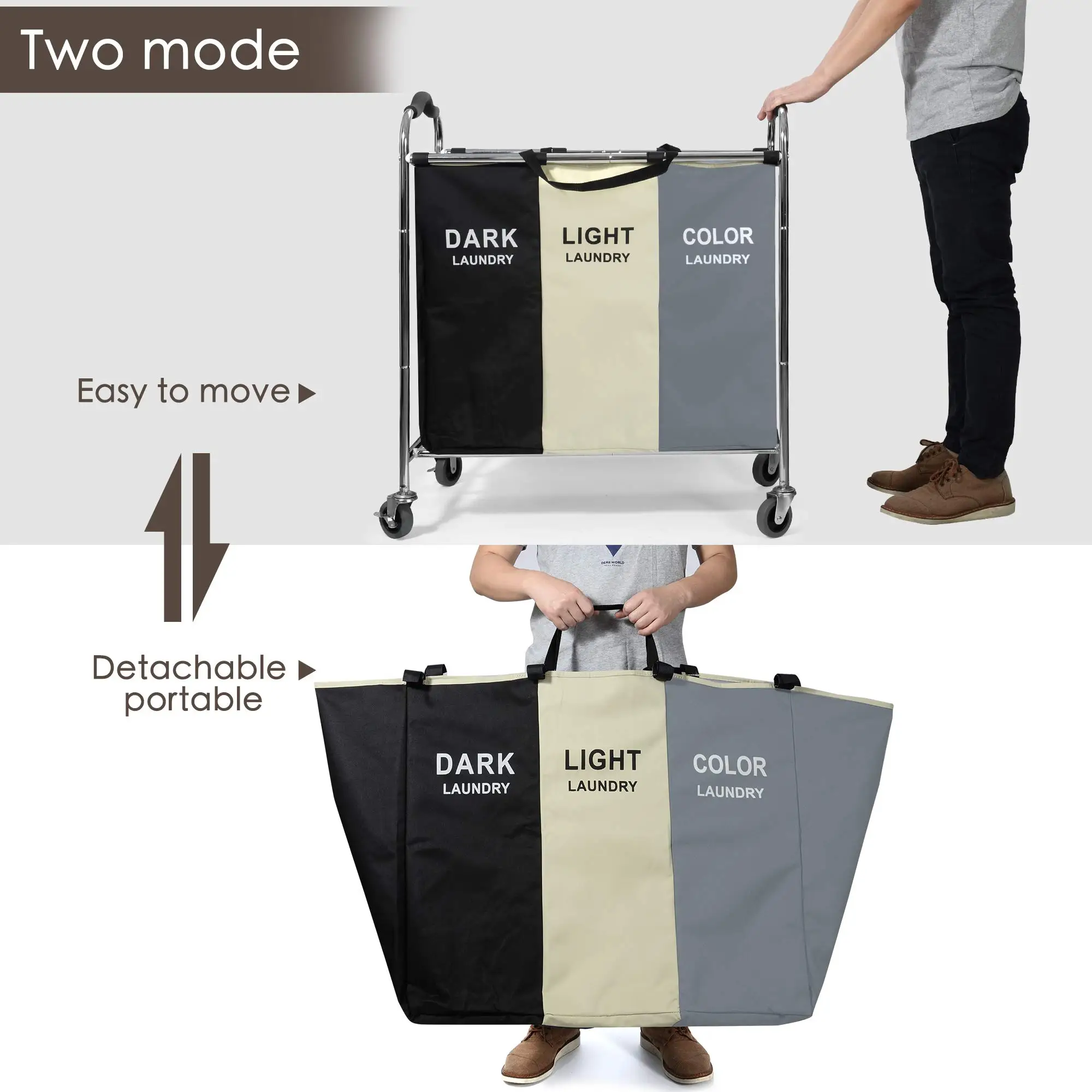Foldable Laundry Basket Organizer For Dirty Clothes Large Capacity Laundry Hamper WaterProof Home Storage Bag Laundry Sorter