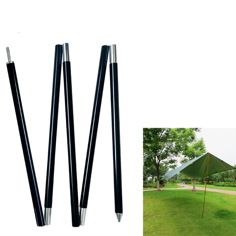 Camping Hiking Telescopic Collapsible Aluminum Tube Tarp Tent Poles