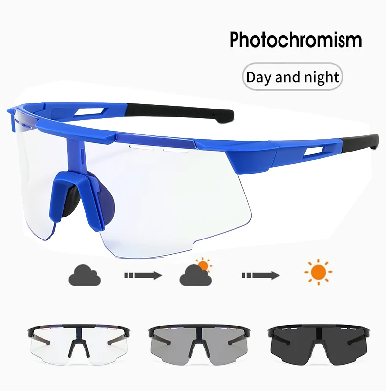 Wholesale Customized Color Changing Sports Sunglasses Professional Men s and Women s Cycling and Running Glasses Uv400