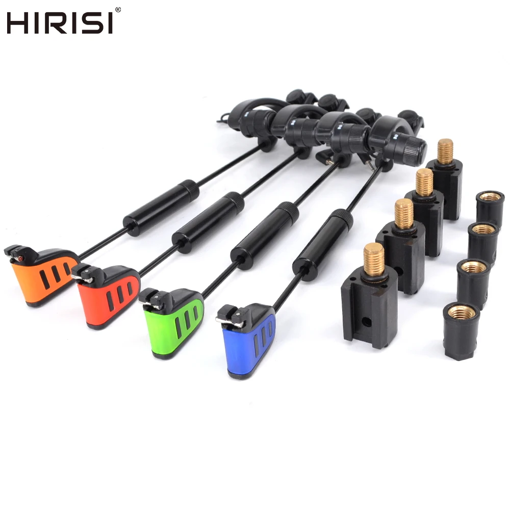 Hirisi LED Carp Fishing Swingers Set With Quick Change Connector Fishing Alarm Bite Indicators B2030