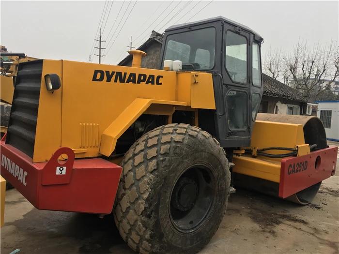 Подержанный Вибрационный дорожный каток dynapac ca251d ca30d ca301d уплотнительная машина для продажи в Китае CA25 CA30D