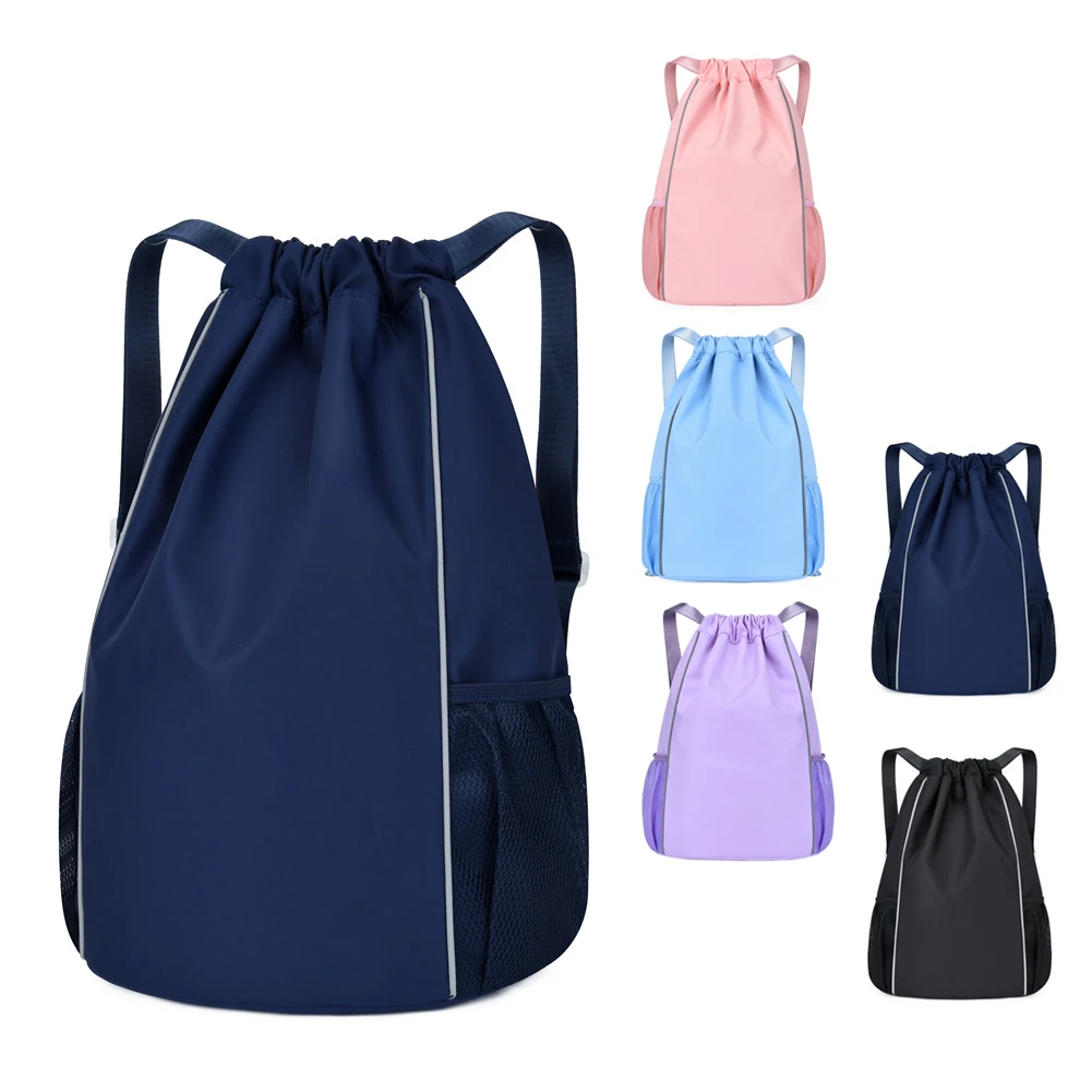 Simple And Lightweight Drawstring Backpack Pocket Outdoor Sports Basketball Football Portable Storage Bag Event giveaways gifts