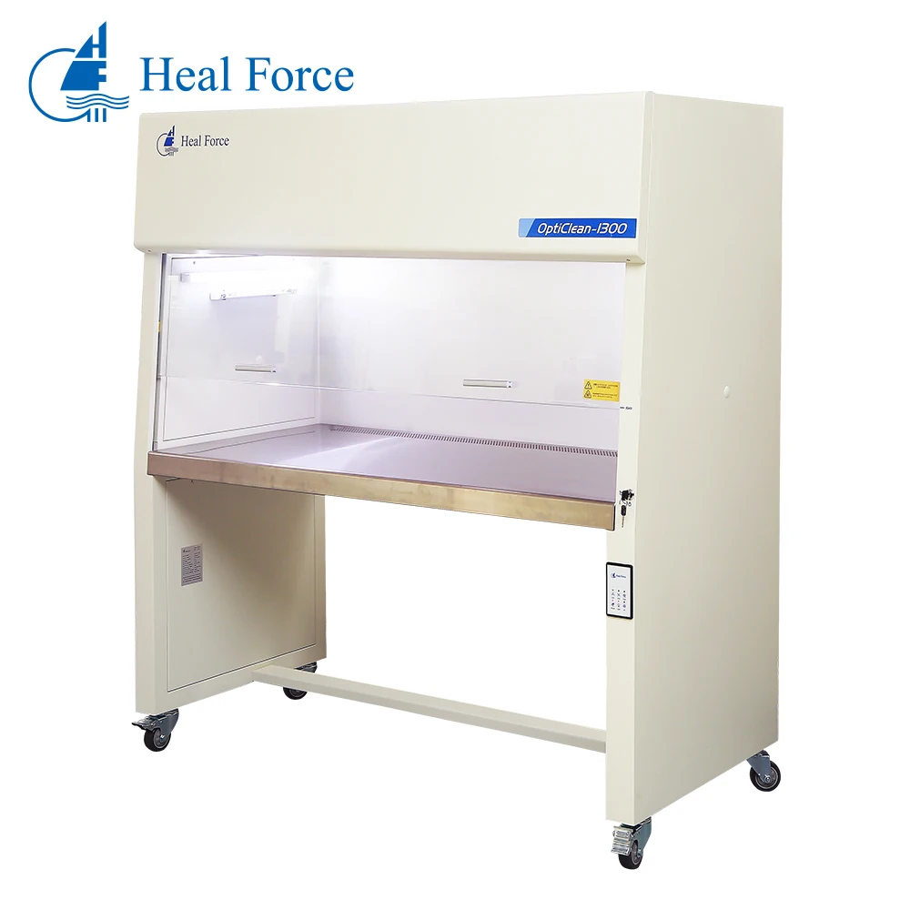 Lab Iso Class 5 Sterile Clean Bench Price Movable Vertical Laminar Air flow  Cabinet Box With Wheels