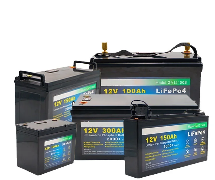 Long Life 12V 300Ah Phosphate LiFeO4 Battery Pack Solar Energy Storage BMS Lithium Ion Batteries