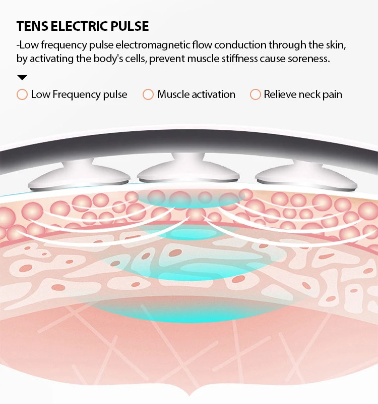 modern novel design smart neck massager heater electrode multi trigger point therapy neck acupuncture