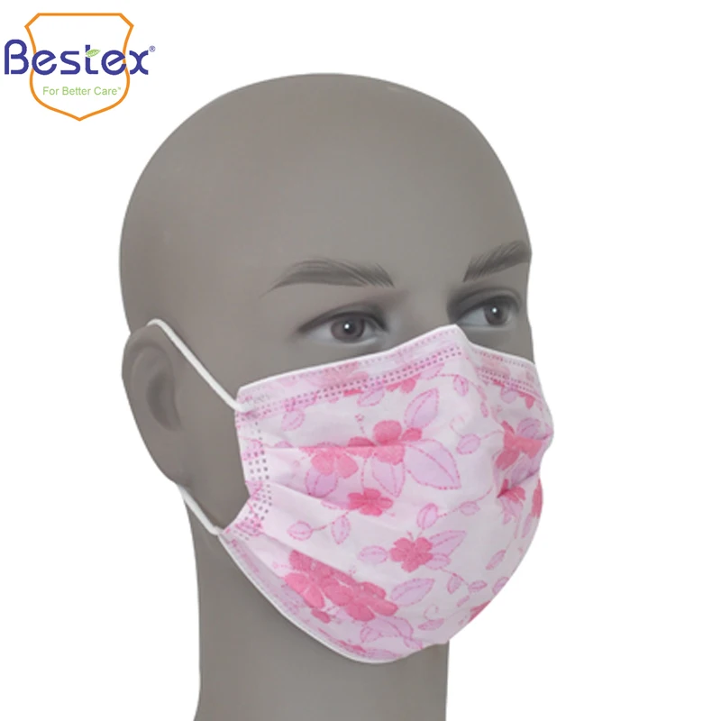 Оптовая Продажа с фабрики одноразовая маска для лица с плоской ушной петлей 3-слойная Пылезащитная маска для лица