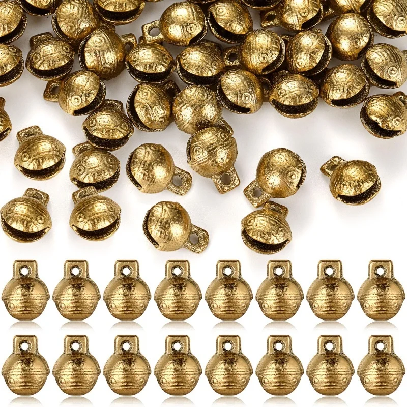 Factory Direct Restaurant Cafe Indian Brass Sleigh Bells Round Loud Brass Bell