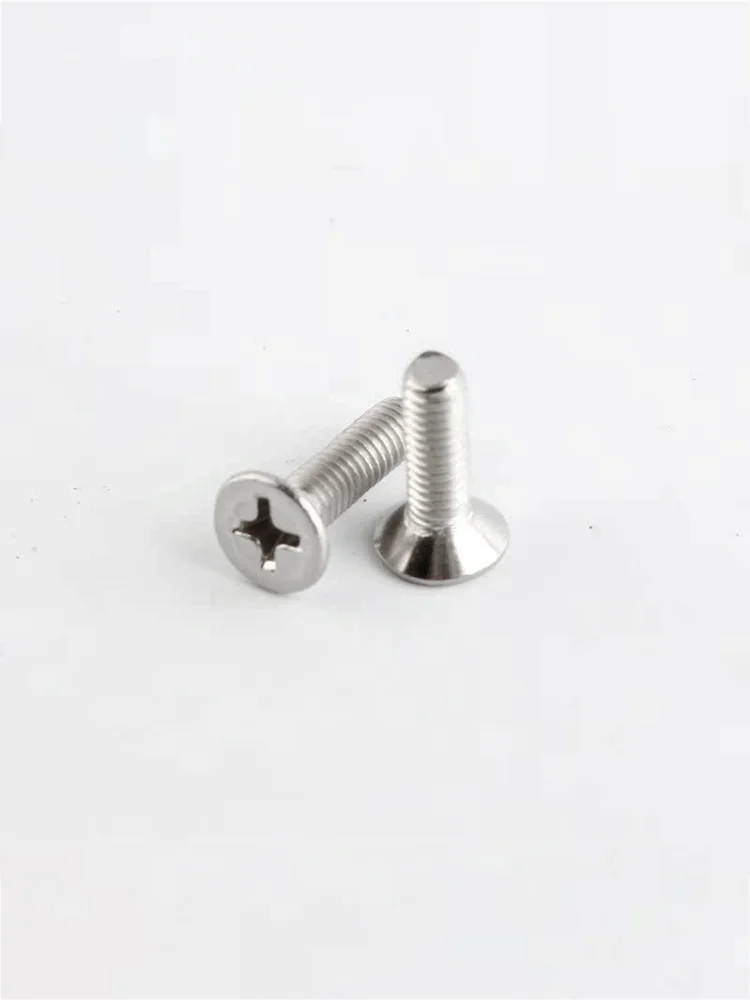 M1.6 M2 M2.5 M3 M4 M5 M6 M8 M10 M12 Stainless Steel Flat Countersunk Head Phillips Cross Screw