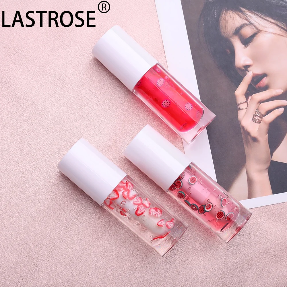 Hot selling 16 colors fruit flavor liquid lip balm private label big brush moisturizing vegan fruit sakura clear lip oil
