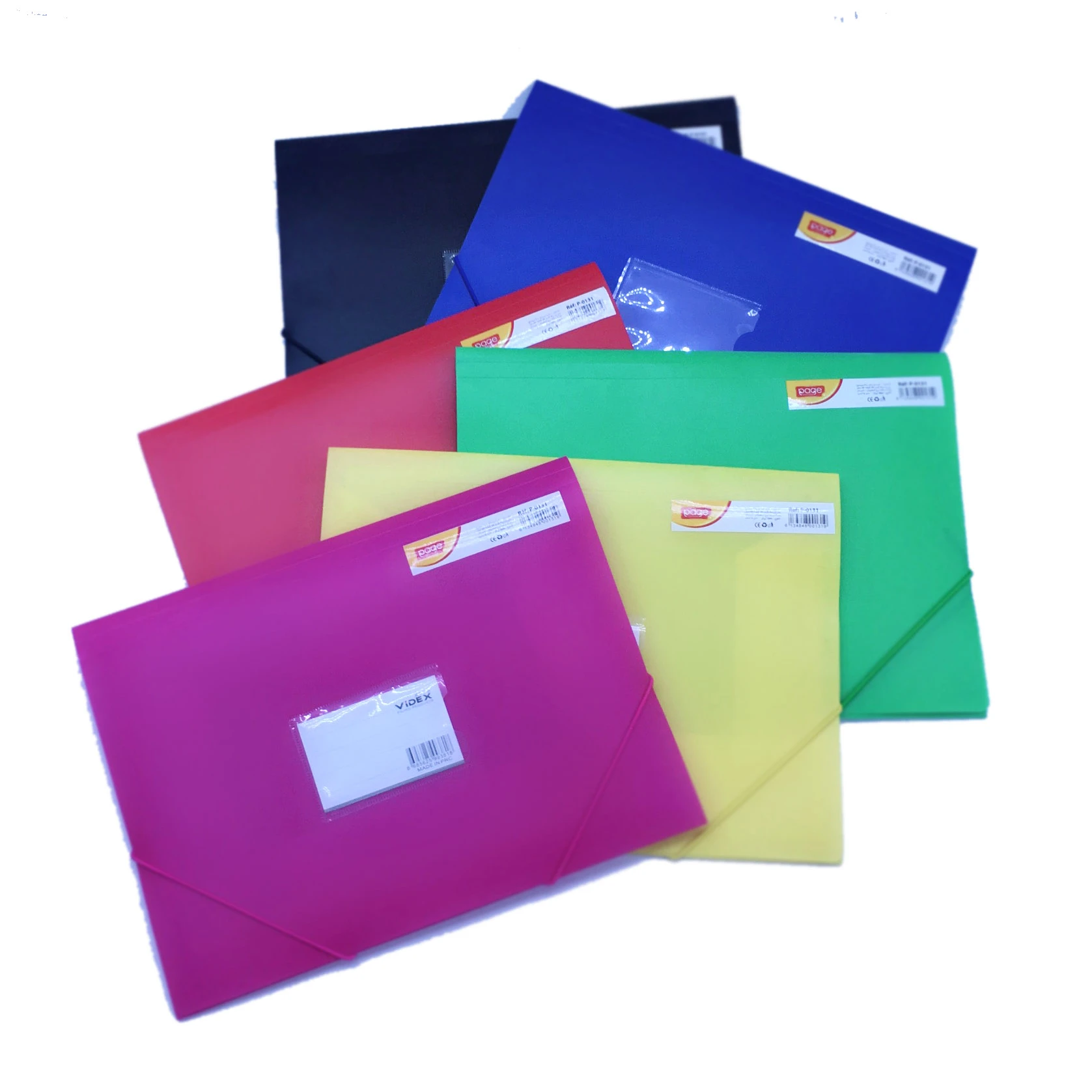 Office Stationery supplier thickened  pp material  Elastic Closure Folder