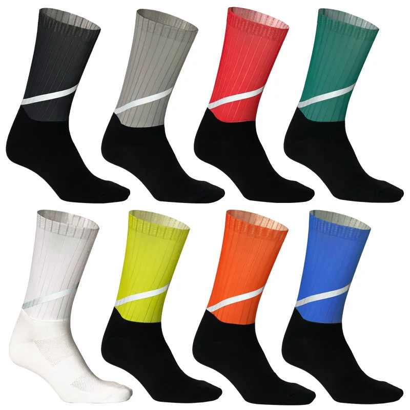 Aero Cycling Sock Seamless Hot Selling Bamboo Socks Sport Custom Reflective Monton Cycling Socks