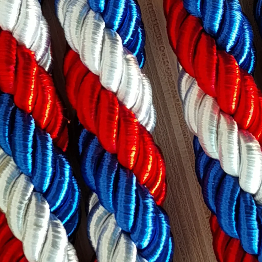 3 color Accessories Queue Stand Braided Cord Rope Barriers Gold outdoor stanchions and set braided rope for barrier