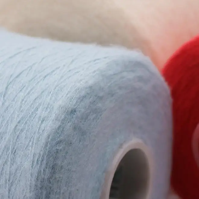 XINGLIN Factory WholeSale  9NM /1 100% POLYESTER  Dry Net Weight Delivery Low Price Sweater Yarn for winter knitting machine