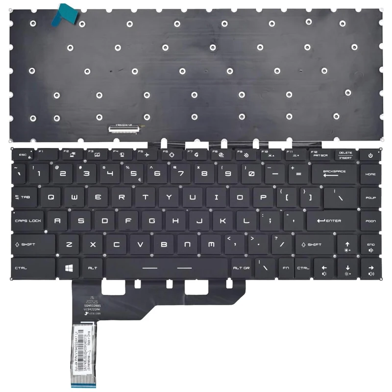 Keyboard for MSI GS66 Stealth GE66 Raider GP66 & Stealth 15M with Per-Key RGB Backlit Keyboard MS-16V1 MS-1541 MS-1542