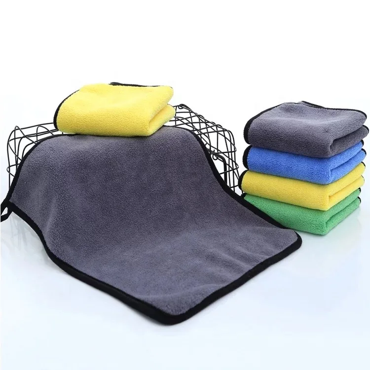 Best Selling Plush Edgeless Personalized 80 Morden Style Coral Fleece Microfiber Towel For Car Cleaning