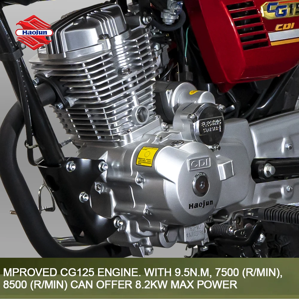 haojun vintage motor bike cg 125 cc motorcycle motocicleta