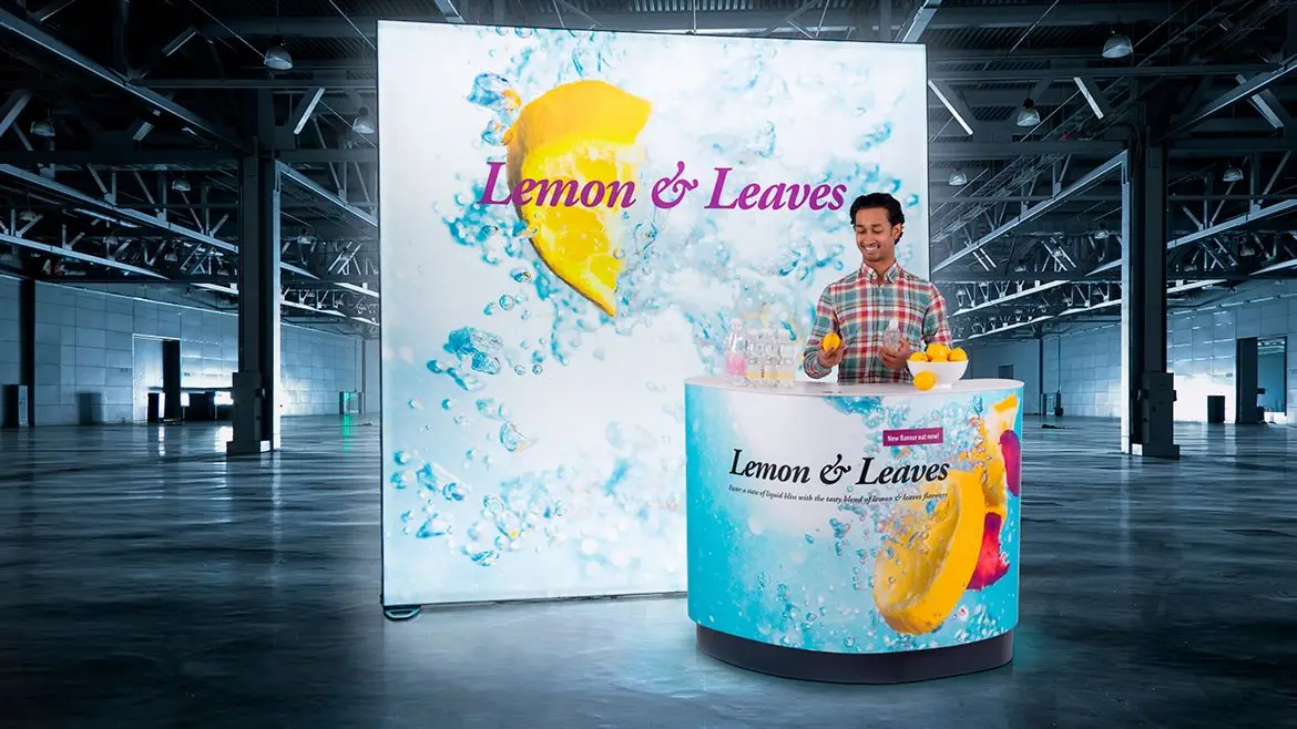 Exhibition Light Box Trade Show Booth Aluminum Profile Seg Lightbox Frame Fabric Light Box Backdrop Display