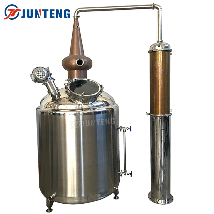 New Products Snap Up 400l Reflux Alcohol Boiler Copper Pot Commercial Distillation Whisky Still