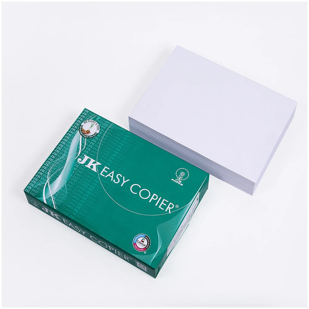 JK 80gsm 75gsm Brightness 157% Opacity 97% 500 Sheets 5 Reams Papier Double Printer Papel Copy Bond Office a4 Paper