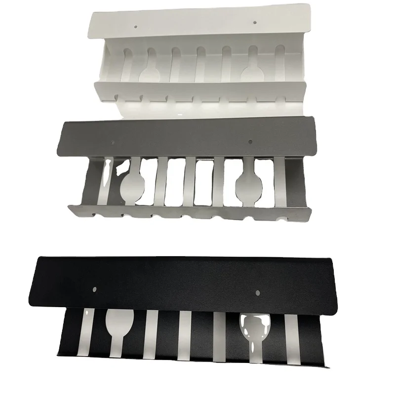 Cable Management Tray Under Desk PVC Wire Management Tray 15 Inches PVC Cord and Double-Sided Adhesive Widened Design