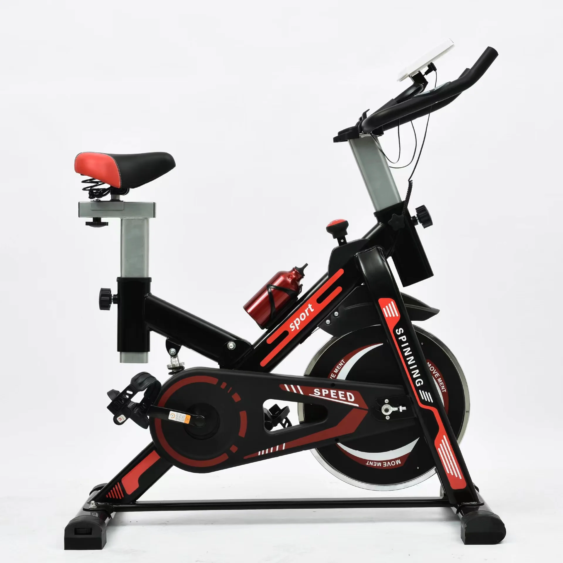 Professional Electronic Watch Adjustable Resistance Easy Installation Silent Exercise Bike