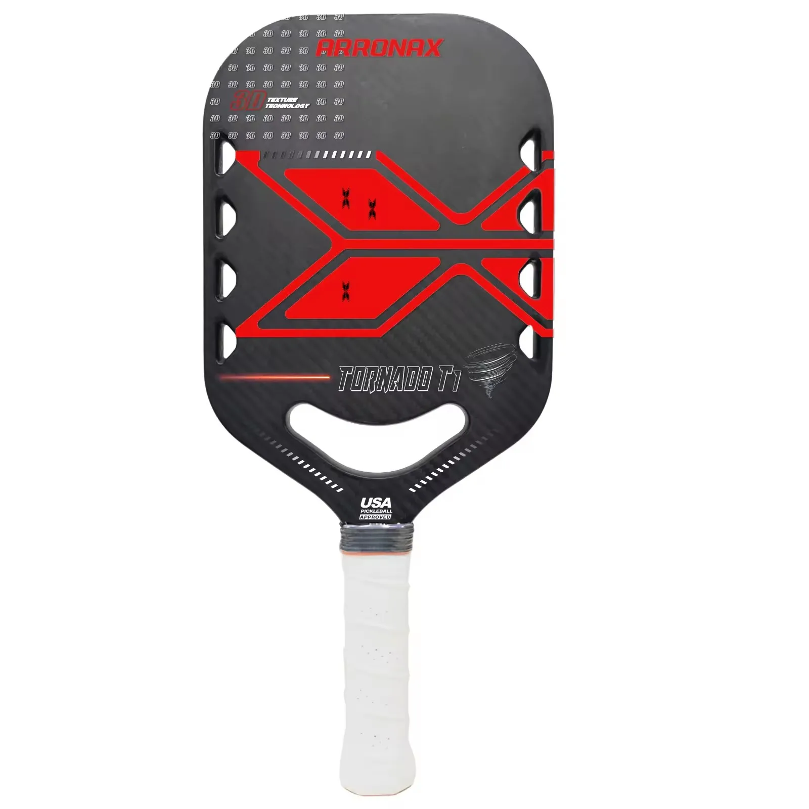 2024 Arronax Air Dynamic Throat Texture 3D 18K Pickleball Paddle USAPA Approval Exclusive patent