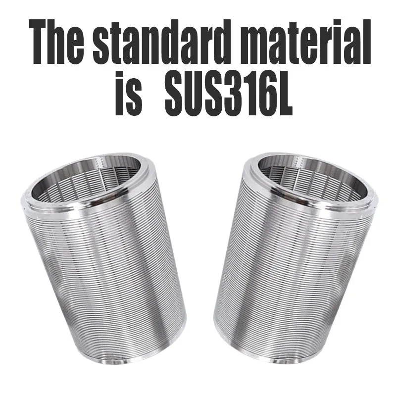 LIANDA Customized 304 316l Stainless Steel Johnson Well screen Pipe Johnson Tube Wedge Wire Screen Filter Wedge Wire Filter