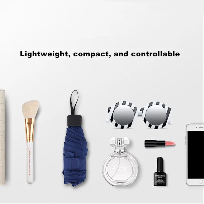 fully-automatic 8K pongee 5 Folding Umbrella Prints Fans Gift Umbrellas Smart Open Close