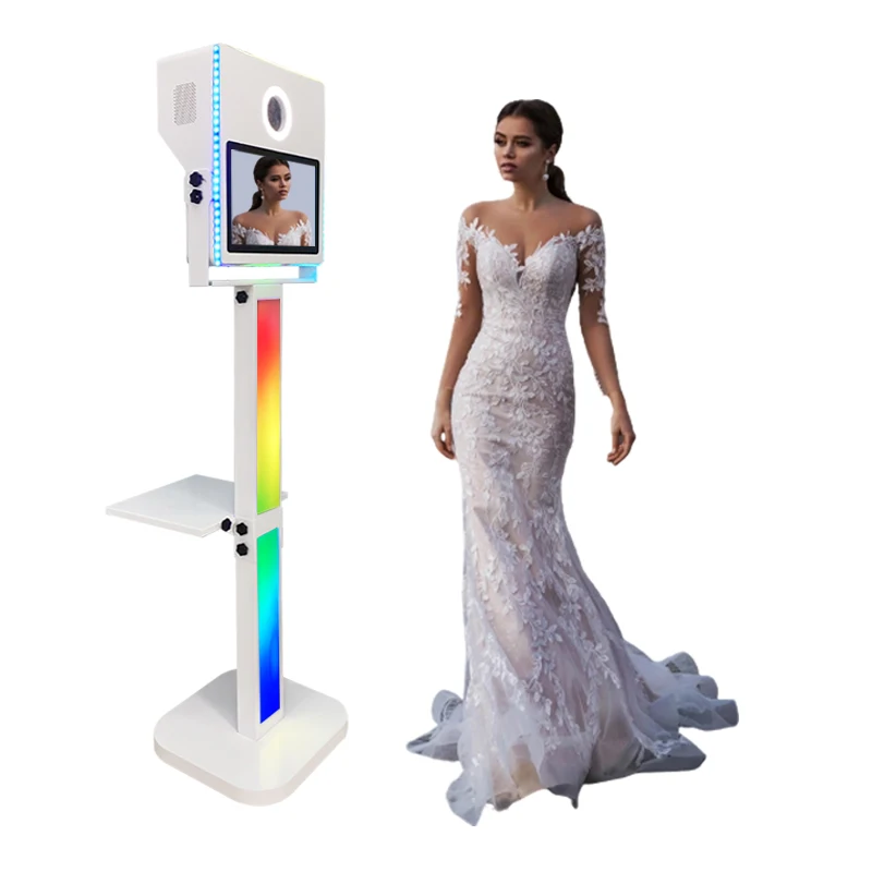 Meticulous Quality Dslr Photo Booth Selfie Machine Printer With Camera Kiosk 15.6 Inches Photobooth For Fireworks Party