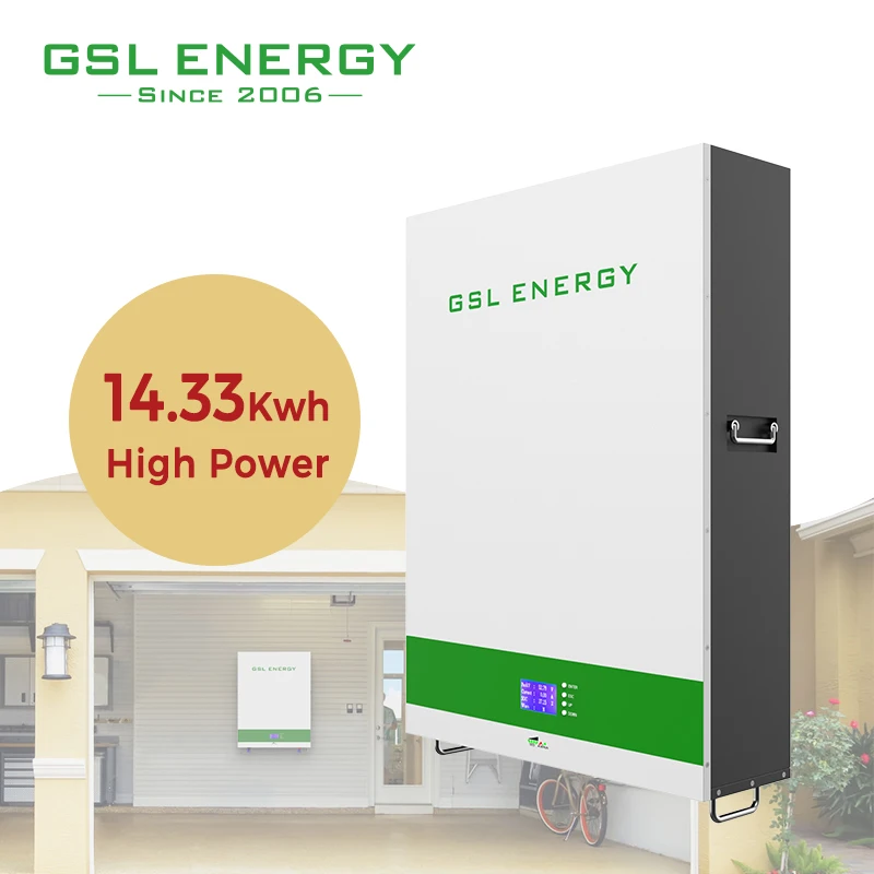 GSL Energy High Power 14.33Kwh Powerwall Battery 48V 51.2V 280Ah Lifepo4 Lithium Tesla Solar Home 48 V Powerwall Solar System